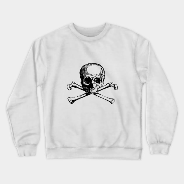 Skull and Cross Bones Crewneck Sweatshirt by downundershooter